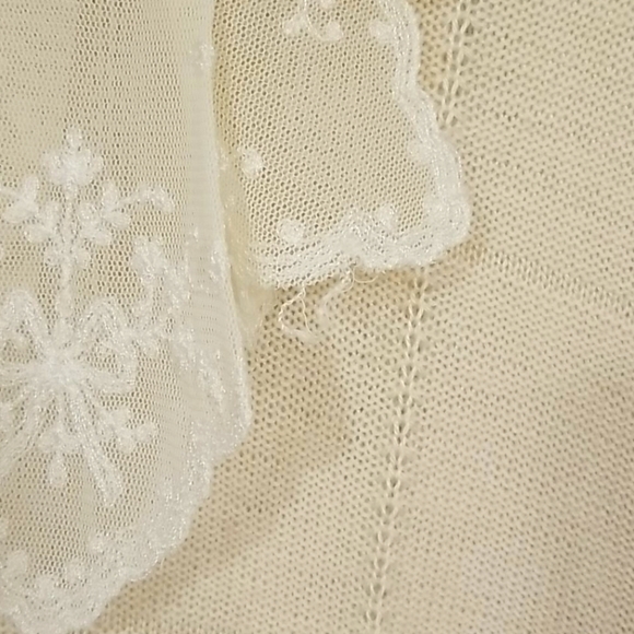 Rare Vintage Toppers sweater size S-cream - Picture 9 of 11